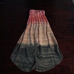 Hard tail colorful dress